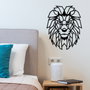 Wallity Lion Metal Decor Negro